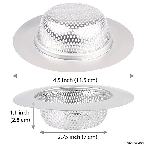 Sink Strainer 3Pack Essential Kitchen/Bathroom Accessory Stainless
