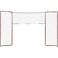 HockeyShot Extreme 2D Backstop - 26'' Wide Hockey Net Backstop, Dent-Prevention & Puck Containment, Red Steel Finish, L-Shape