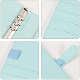 falllea A5 PU Leather Ring Binder 6 Hole Refillable Cover Blue view 5
