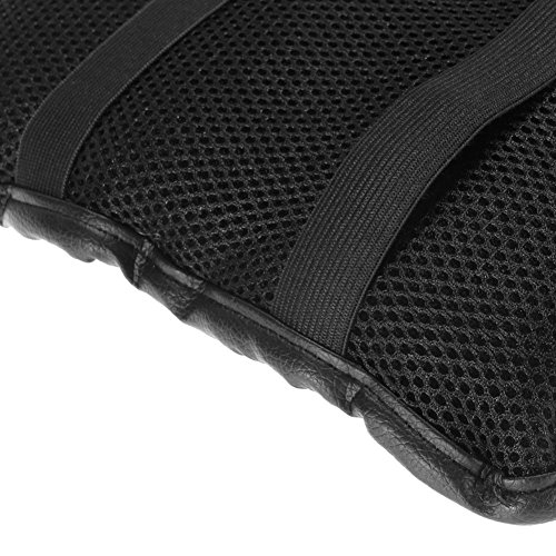 Malcam Car Center Armrest General Pad Cover PU Soft Leather Vehicle Center Console Arm Rest Protective Cushion(Black) - Thumbnail 3