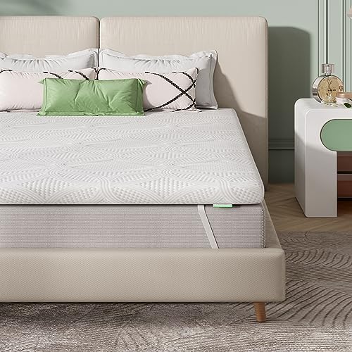 Novilla Topper 160x200, Topper Matrimoniale in Memory Foam e Schiuma Traforata Comfort 7.5cm，Tessuto Traspirante e Delicato Sulla Pelle con Elastiche Antiscivolo, Sfoderabile e Lavabile Oeko-TEX