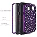 Casetego Compatible with Galaxy S8 Plus Case,Glitter Sparkle Bling Three Layer Heavy Duty Hybrid Sturdy Shockproof Protective Cover Case for Samsung Galaxy S8 Plus-Shiny Purple