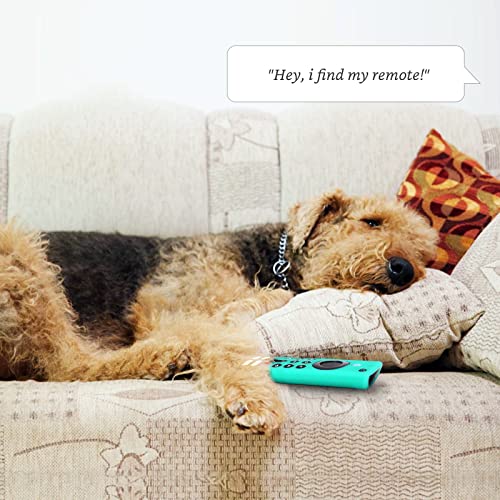 WEVOVE [3 Pack] Firestick Remote Cover 4K/4K Max(3rd Gen) 2021, Fire Remote Case Cover with Lanyard, Anti Slip Silicone Firestick Remote Holders(Glow Green/Sky Blue/Orange)