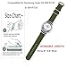 Gear S2 Watch Bands, ViCRiOR Nylon Ballistic NATO Woven Adjustable Replacement Watch Band Strap with Adapter Connector for Samsung Gear S2 SM-R720 & SM-R730 Smart Watch, Navy Green