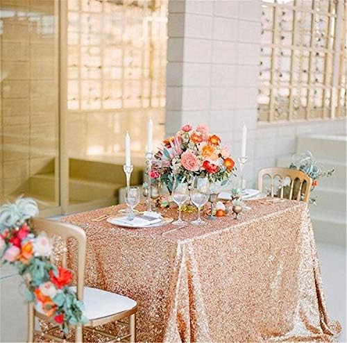 queendream pullu masa ortusu x102 altin pullu masa ortusu pullu masa ortusu payet kumas arka plan parti icin pembe altin 60 x102 amazon com tr