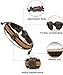 FIBO STEEL 10 Pcs Braided Leather Bracelets for Men Women Cuff Bracelet,Adjustable