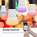 LOHAS Smart Lighting LED Light Bulbs A19 Dimmable Daylight White Ambiance Lights, Multicolored WiFi LED Smart Bulb, 60W Replace Smartphone Voice Control Lighting Compatible with Alexa, UL Listed 3Pack