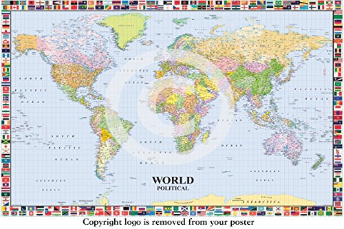 Huge World Map Poster