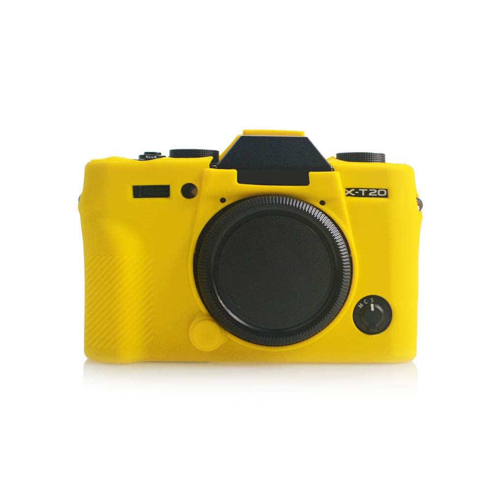 Fuji X-T20/X-T10 Case, kinokoo Protective Case Compatible with Fuji XT20/XT10 Camera-Soft Rubber Silicone Case - Yellow