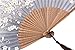 meifan Chinese/Japanese Handmade Handheld Folding Fan (Gray-A)