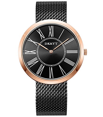 Men Watches,Analog Display Thin Minimalist Quartz Wrist Watch with Mesh Band (Gold) Men Watches,Analog Display Thin Minimalist Quartz Wrist Watch with Mesh Band (Gold)