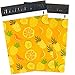 Ohuhu 10x13 100-Pack Pineapple & Orange Designer Poly Mailers (1 Box)