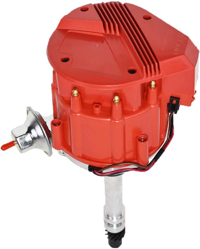 A-Team Performance HEI Distributor 65K Coil 7500 RPM Compatible with Chevrolet Chevy GM GMC Small Block Big Block SBC BBC 262 265 267 283 302 305 307 327 350 383 400 SBC &396 427 454 Super Red Cap