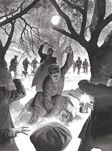 Universal Monsters: "The Wolf Man" by Alex Ross - Hand-Signed Artist Proof Limited Edition of 15 - Giclee Canvas - NEW 28x21 with COA - Officially Licensed and Pub by Universal Pictures