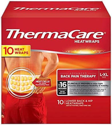 Thermacare Heatwraps Lower Back & Hip, L-XL- (10 Heatwraps)