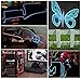Amicc 3m 9ft Portable Neon Light El Wire with Battery Pack Neon Glowing Strobing Electroluminescent Wire for Parties, Halloween Decoration (3m 9ft, Blue)