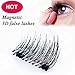Bottokan False Magnetic Eyelashes, 0.2mm Ultra-thin 3D Fiber for Natural Look, Cruelty Free, Reusable Best Fake Lashes, 1 Pair 4 Pieces