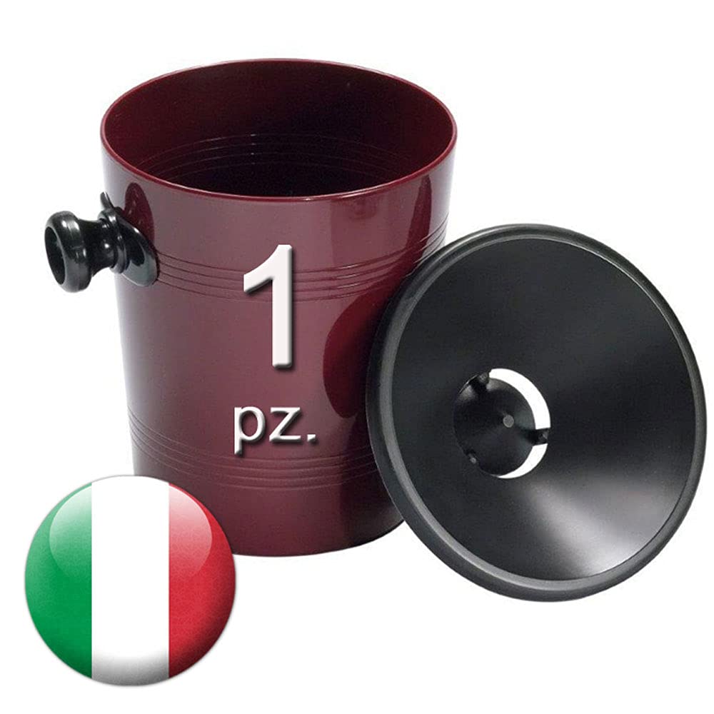 Euposia Spittoon – SPITTOON – crachoir – spucknapf – Professional Plastic – Model Cone 12 – Capacity 1.2 lt Vinaccia (Bordeaux)
