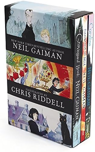 Download Neil Gaiman/Chris Riddell 3-Book Box Set: Coraline; The Graveyard Book; Fortunately, the Milk PDF