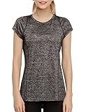 SPECIAL MAGIC Women's Athletic Fashion Short Sleeve Round & V Neck Summer Tee T Shirt