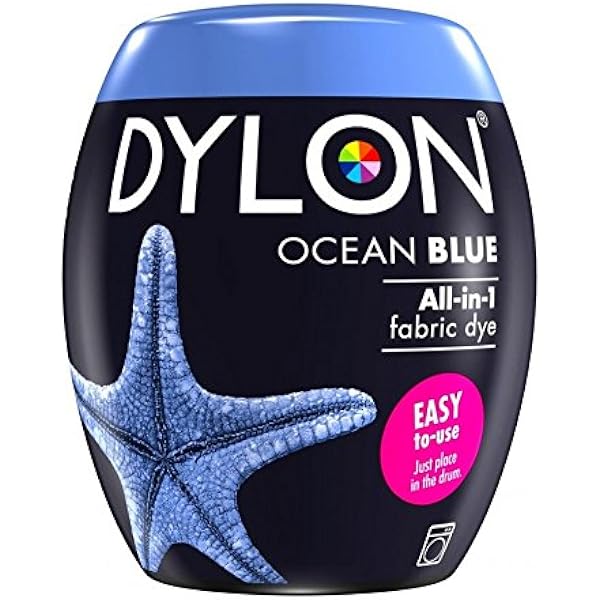 Dylon Machine Dye Pod, Ocean Blue, EasytoUse Fabric Colour for