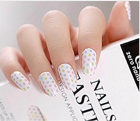 Amazon Pastelllabo ハンド用 ネイルシール ドット 花柄 フラワー ライン 国旗 アメリカン スター 星 パステル パーティー 結婚式 貼るだけ アート Ny発 簡単 ネイルアート デコネイル 6デザイン ホワイト系zn011 Pastelllabo シール ステッカー 通販