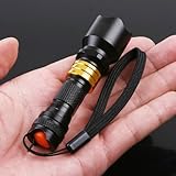 Lixada 3W Mini Aluminum LED Flashlight Torch Waterproof Camping Sporting