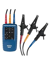 Medidor de rotación del motor y secuencia de fase, de Reed Instruments, 1
