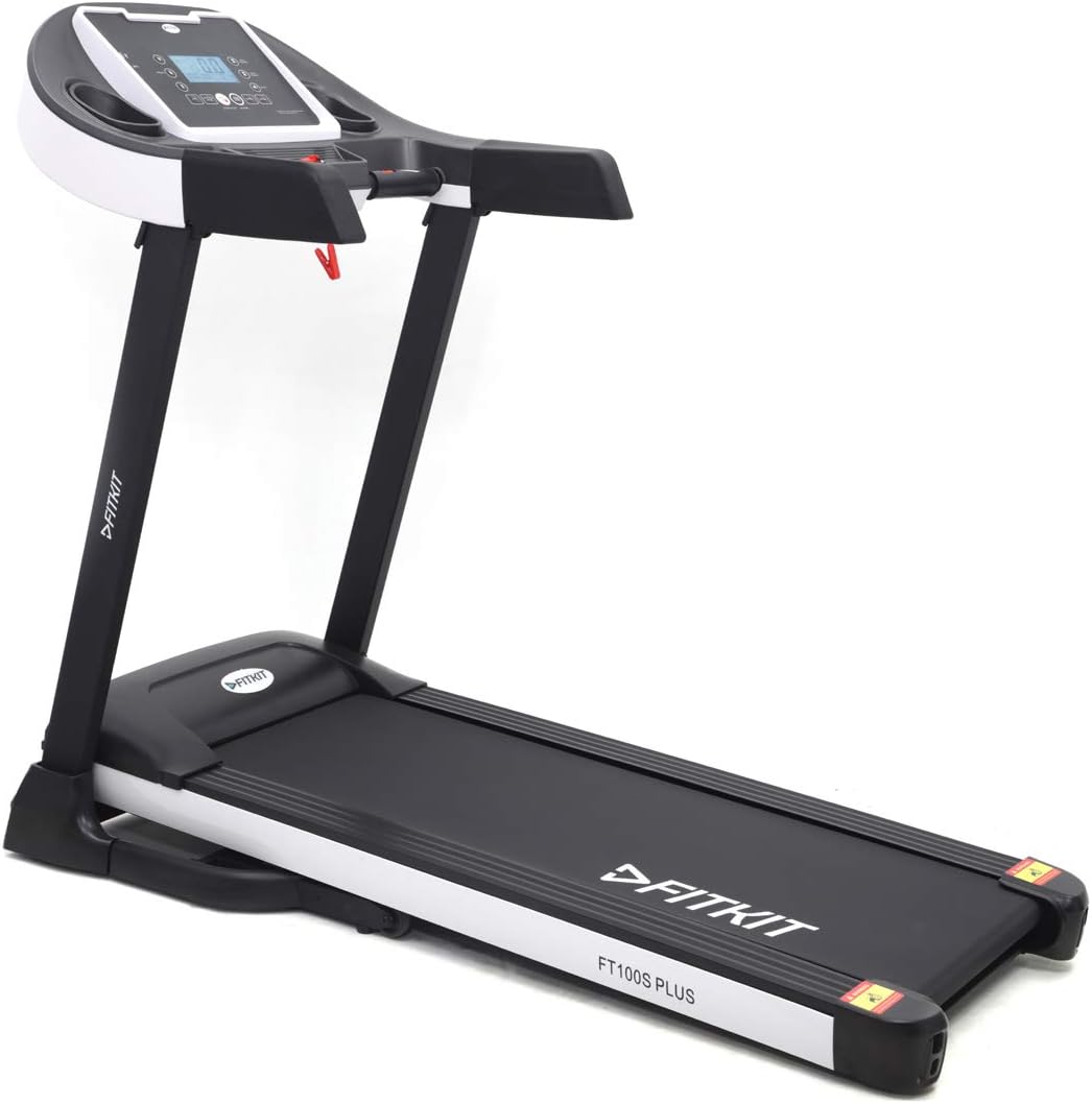 Fitkit FT100 Series 1.75HP (3.25HP Peak) with Manual Inclination, Free Installation, 3 Months Personal Dietician Motorized Treadmill