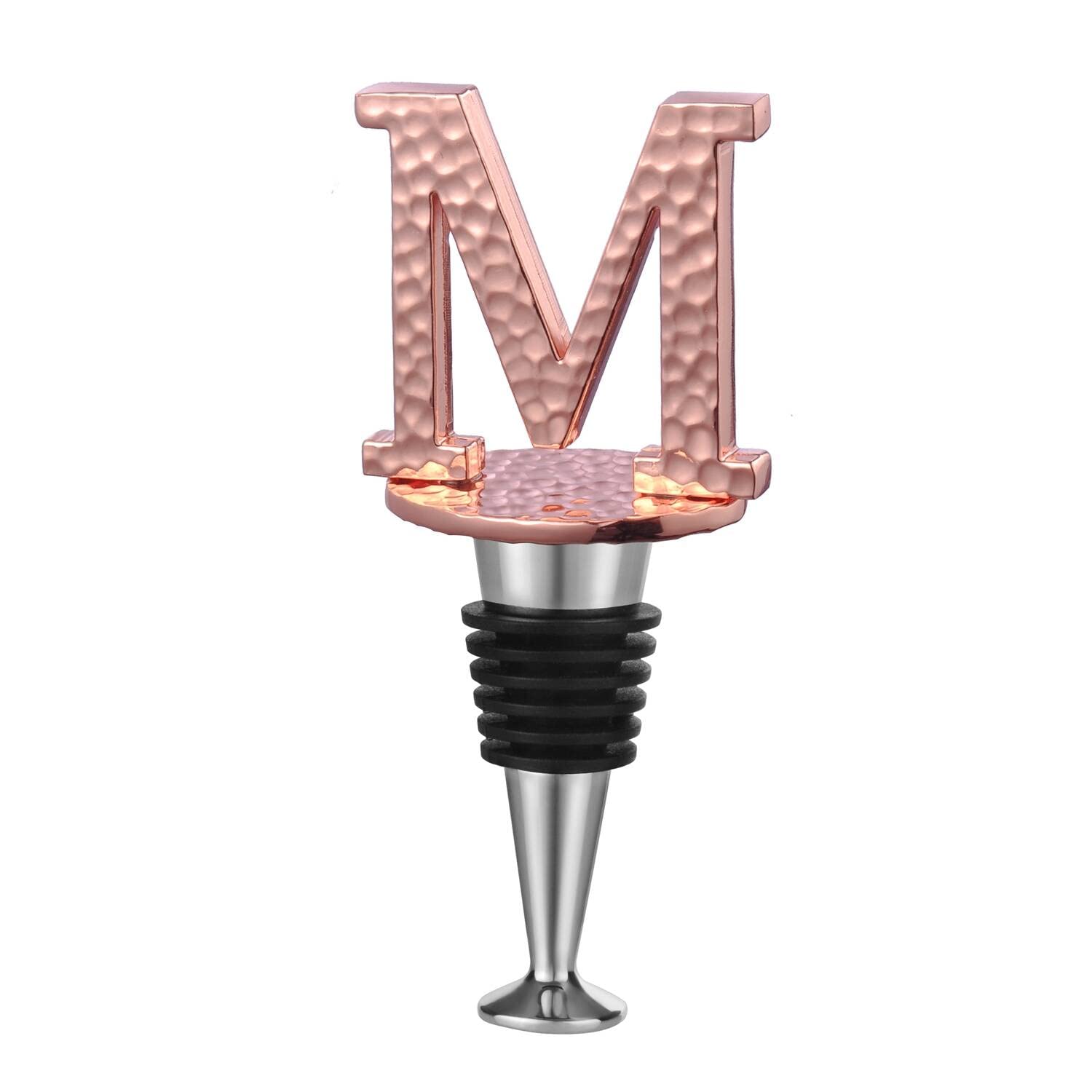 Miicol Wine Stopper, Prosecco Stopper, Wine Bottle Stopper, Personalised Champagne Stopper, Funny Prosecco Gift, Wine Lovers Gift for Prosecco, Wine, Champagne, Letter M