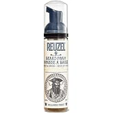 Reuzel Wood and Spice Beard Foam, Deodorizes Beard, 2.36 oz | Leave-in conditioner that softens, deodorizes and reduces itch. Moisturising lightweight beard foam. Vegan and cruelty free.