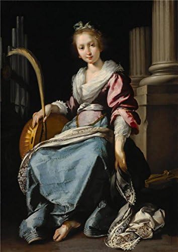 'Bernardo Strozzi,Saint Cecilia,1620-1625' Oil Painting, 20x28 Inch / 51x72 Cm ,printed On Perfect Effect Canvas ,this Reproductions Art Decorative Canvas Prints Is Perfectly Suitalbe For Hallway Gallery Art And Home Gallery Art And Gifts