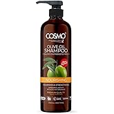 Cosmo Hair Care Nourishing Olive Oil Shampoo 1000ml - 33.8 fl. Oz, Nourishes & Strengthens, Reduce Hair Breakage, Sulfates & Parabens Free, Hair Shampoos, For Men & Women, For All Hair Types