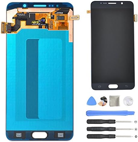 AOWIN® Galaxy Note 5 Screen Replacement Touch Digitizer Assembly For Galaxy NOTE 5 SM N920 N920F N920i N920A N920T N920P N920V N920R4 With Stylus Sensor Assembly Repair tools Samsung Logo(N5 Black)