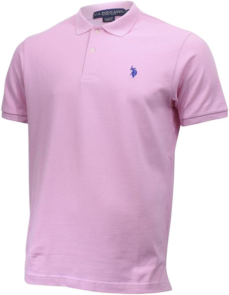 U.S. Polo Assn. Mens Classic Small Pony Solid Pique Polo Shirt at  Men’s Clothing store