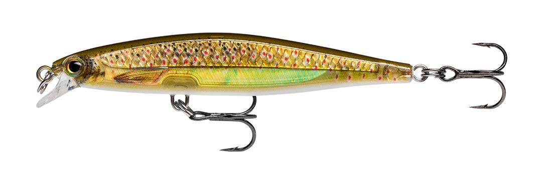 Rapala Shadow Rap Lure with Two No. 8 Hooks, 0.7 m Swimming Depth, 7 cm Size, Live Brown Trout