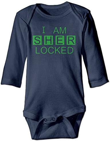 Aowar Unisex I Am Sherlocked Sherlock Long Sleeve Baby Outfits Onesies
