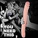 Realistic Double-Ended Dildo Adult Toy Lesbian, 14.96 Inch Double Sided Dildos for Women, Waterproof Flexible Double Dong with Curved Shaft for Vaginal G-spot and Anal Play (Peter's Dick)