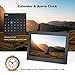 7 Inch Digital Picture Frame with 1920x1080 IPS High Resolution Display Screen,FamBrow Electronic Photo Frames with 1080P Video Music, Photo, Calendar, Slideshow, RC,Support USB & SD Card(Black)
