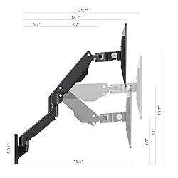 BEWISER Heavy Duty Ultrawide Monitor Arm Wall