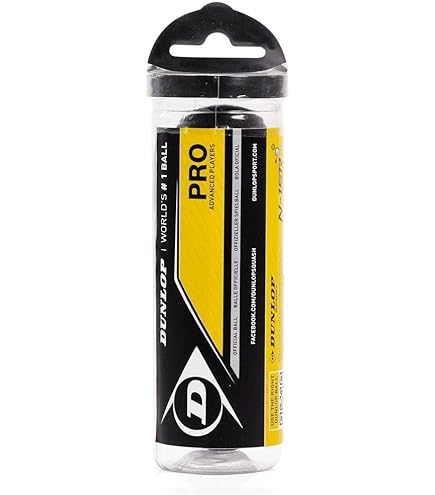 Dunlop Sports Pro Lot de 12 balles de squash en verre Blanc