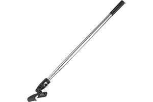 KEZERS Drywall Skimming Blade Handle Combo,35"-81" Stainless Steel Extension Pole + Handle Adapter,3-Stage Extension Pole & Handle Adapter for Drywall Skimming Blade