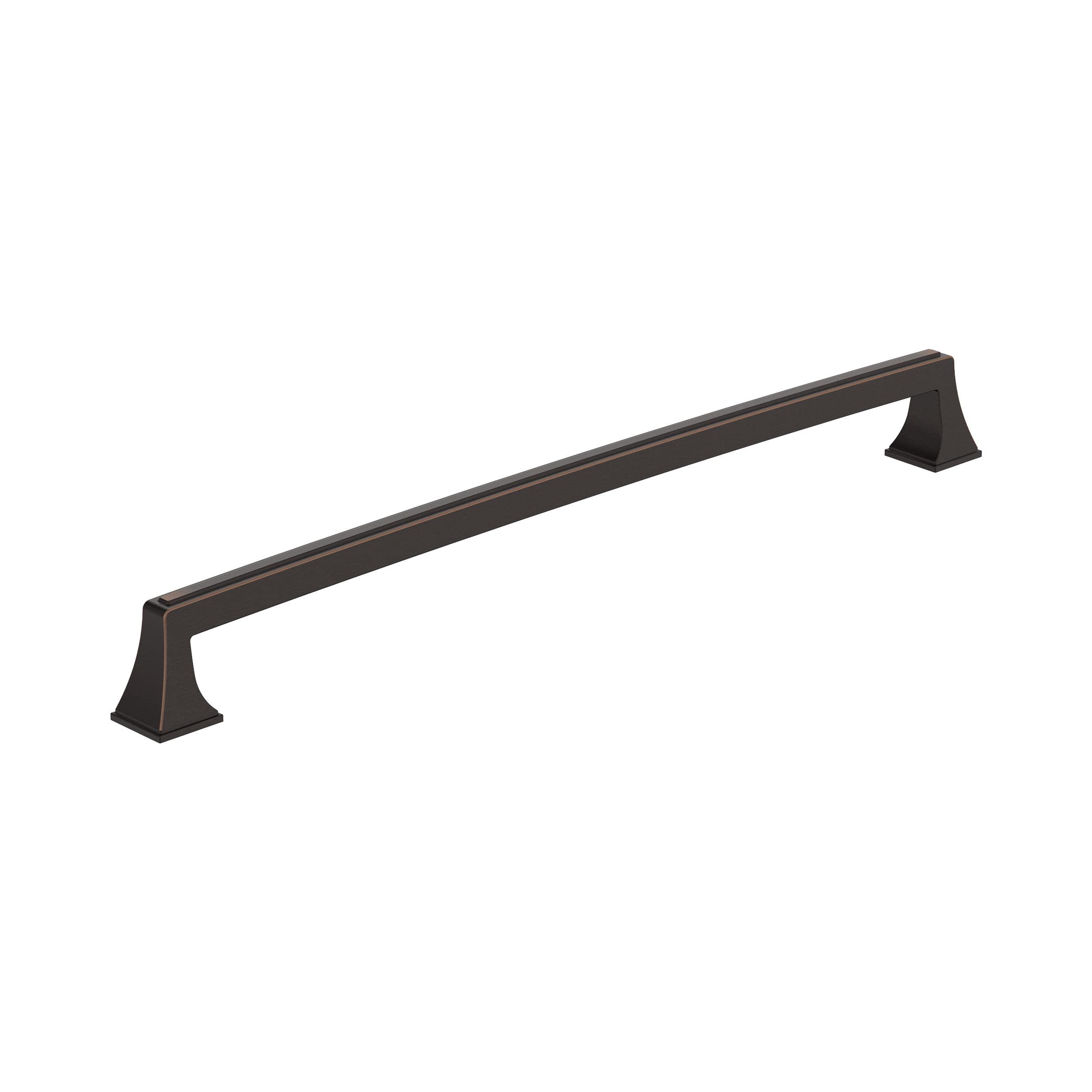 Photo 1 of Amerock BP53537ORB | Oil Rubbed Bronze Cabinet Pull | 12-5/8 in (320 mm) Center-to-Center Cabinet Handle | Mulholland | Drawer Pull | Kitchen Cabinet Handle | Furniture Hardware