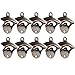 KEKLLE Set of 10 Bottle Opener Wall Mount Rustic Beer Cap Opener Coke Bottle Wine Soda Openers Vintage Look with Mounting Screws for Kitchen Cafe Bars