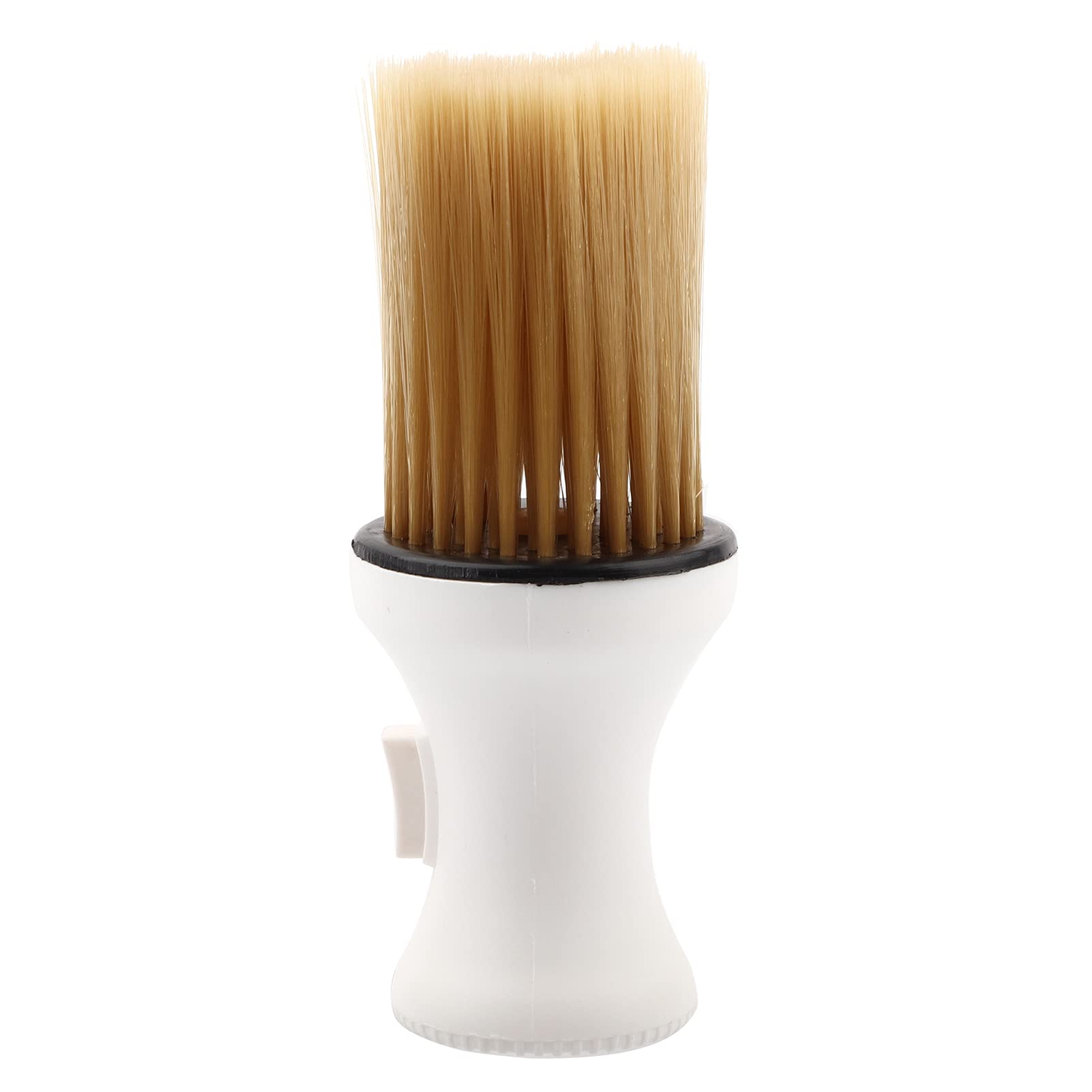 Barber Brush Neck Duster Hair Cutting Neck Duster Powder Duster Brush Soft Hair Neck Duster Hairdressing Powder Storage Styling Dust Cleaning Brush(White)