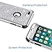 Hython Designed for iPhone 8 Plus, iPhone 7 Plus Case, Heavy Duty Defender Protective Bling Glitter Sparkle Hard Shell Hybrid Shockproof Rubber Bumper Cover, Silver
