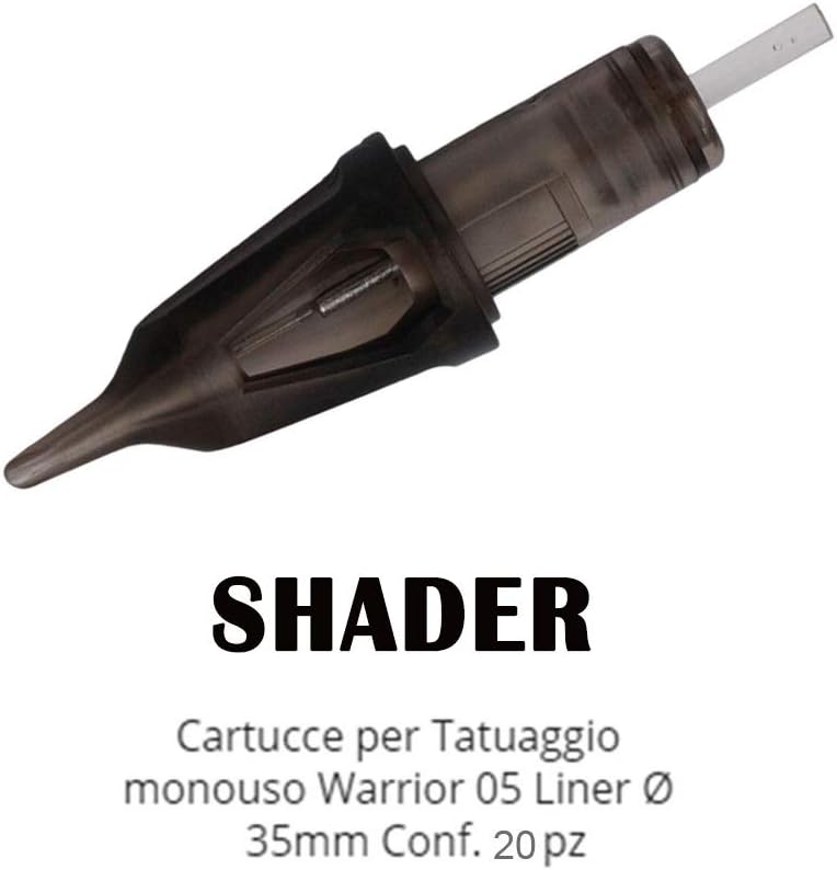 WARRIOR Tattoo Cartridges and Needles Surgical Steel PVC Tube Permanent Makeup Round Shader Disposable Pre Sterile Eo gas 20pcs (1214RS) - Image 5