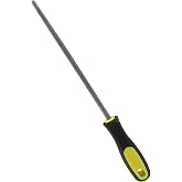 PHITUODA 8 Inch Round File, Carbon Steel Rat Tail Metal File Tool | Sharpener, For Professionals, For Wood, For DIY Enthusiasts
