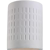 Sea Gull Lighting 83046-714 Paintable Ceramic Sconces One Light Outdoor Wall Lantern, Unfinished Ceramic Finish