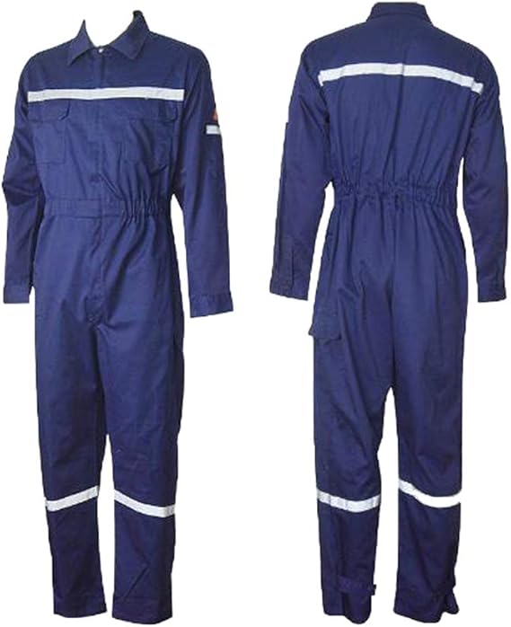 Unisex Coverall Reflective Safety Uniform Workwear Jumpsuit Long Sleeve